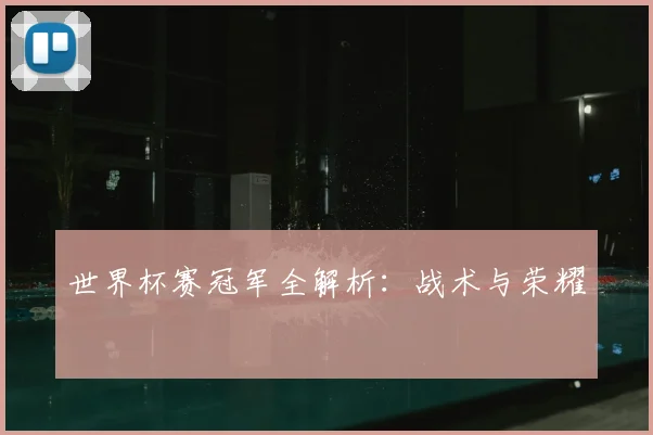 世界杯赛冠军全解析：战术与荣耀